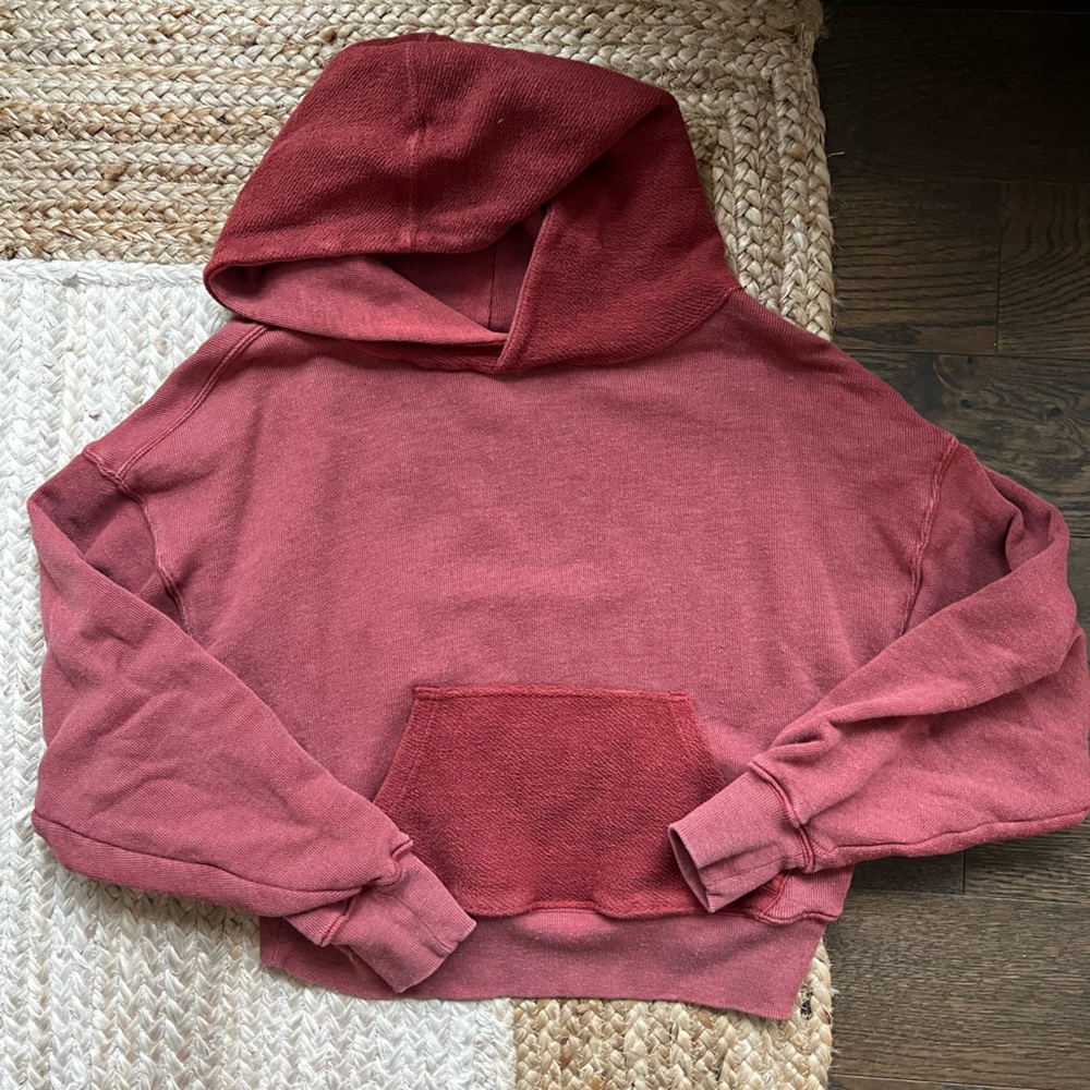 Free People Cropped Hoodie